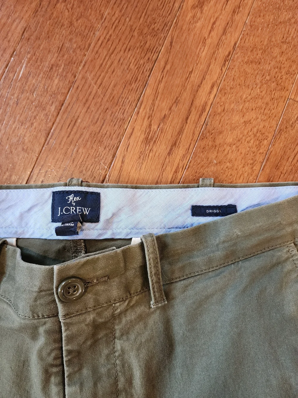 J. Crew Men's Olive Chino Pants